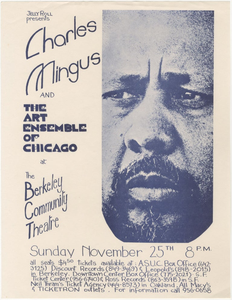 Item #6744 Jelly Roll Presents Charles Mingus and The Art Ensemble of Chicago at the Berkeley Community Theatre