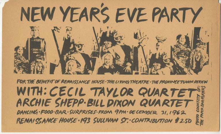 Item #6766 New Year’s Eve Party with Cecil Taylor Quartet and Archie Shepp-Bill Dixon Quartet