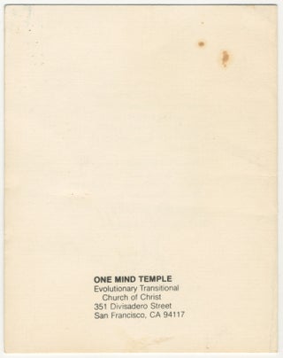 One Mind Temple John Coltrane [pamphlet]