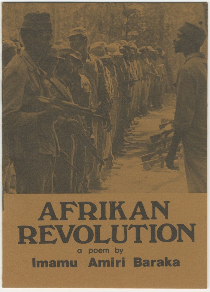 Item #6794 Afrikan Revolution: a poem by Imamu Amiri Baraka [First Edition]. Amiri Baraka.