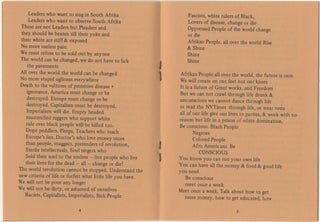 Afrikan Revolution: a poem by Imamu Amiri Baraka [First Edition]