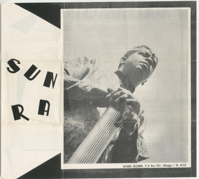 Item #6798 Sun Ra Saturn Records Flyer. Sun Ra.