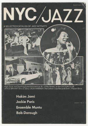 Item #6804 NYC / Jazz: A Selected Catalog of Jazz Activity, Vol. 1 No. 5