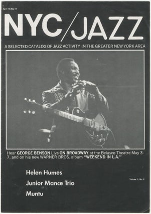 Item #6807 NYC / Jazz A Selected Catalog of Jazz Activity: Vol. 1 No. 6