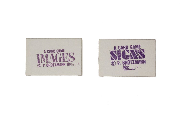 Item #6810 Images and Signs – A Card Game [Numbered]. eter, Brötzmann.
