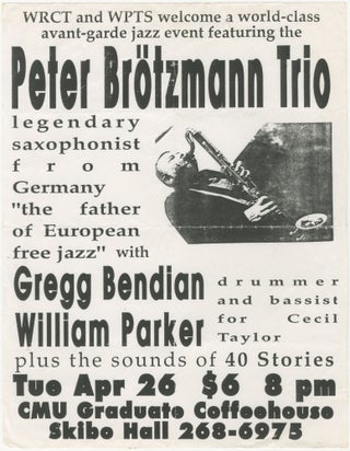 Item #6811 Peter Brötzmann Trio with Gregg Bendian and William Parker