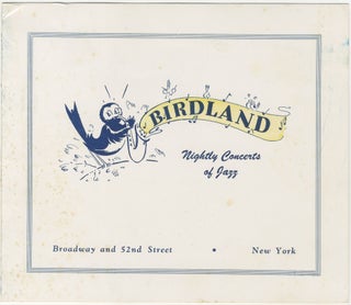 Item #6818 Birdland Souvenir Photo