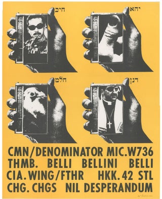 Item #6842 Untitled (CMN/Thumb Poster). Wallace Berman&nbsp