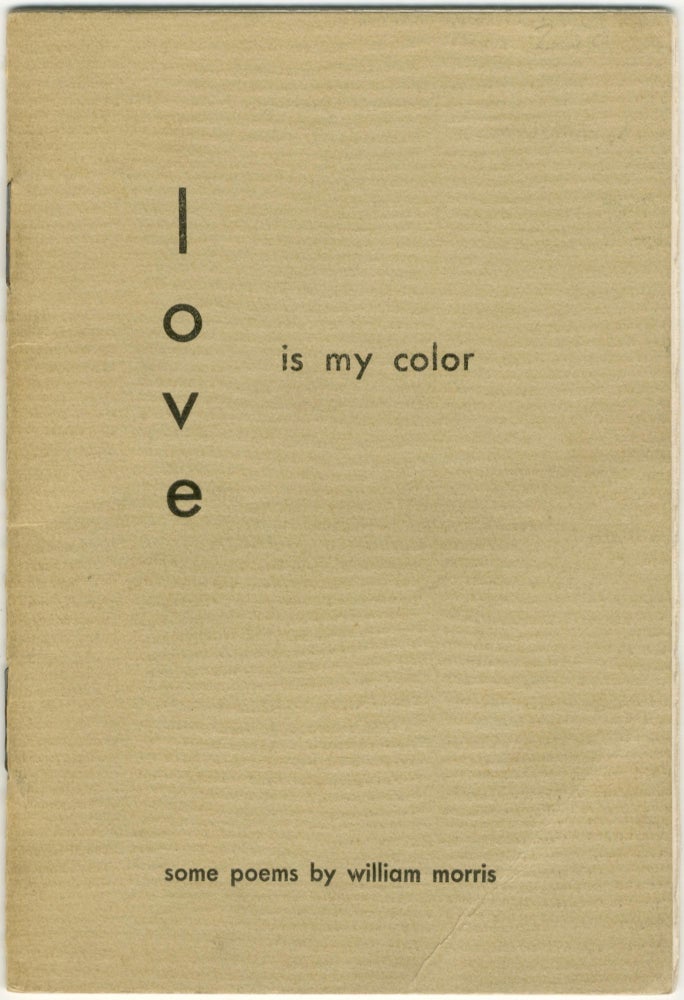 Item #6868 love is my color. William Morris.