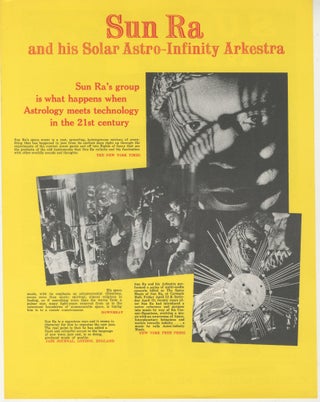 Item #6877 Sun Ra and his Solar Astro-Infinity Arkestra
