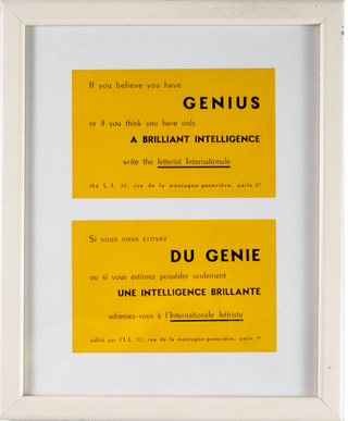 Item #6882 If you believe you have genius or if you think you have only a brilliant intelligence,...