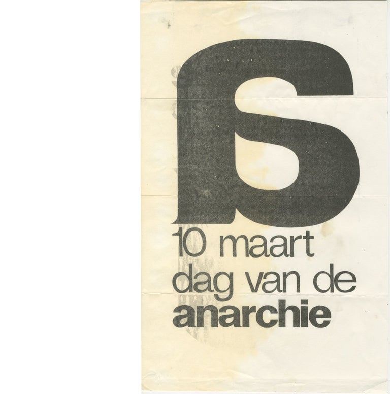Item #6910 Maart: Dag van de Anarchie (March 10: Day of Anarchy). Provo.