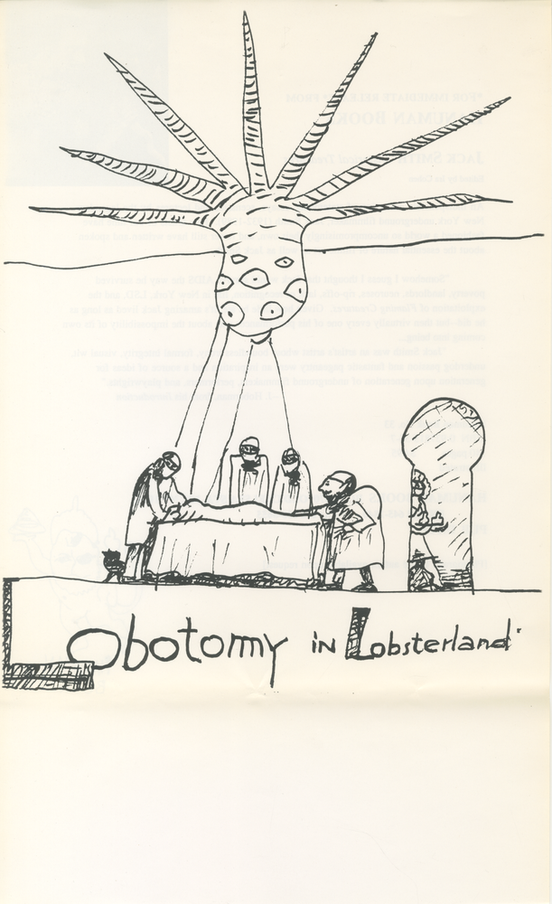 Item #6967 Lobotomy in Lobsterland [Broadside]
