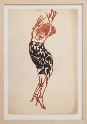 Item #6973 Untitled [Dancing Figure in Cocktail Dress]. Jack Smith