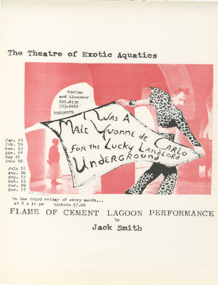 Item #7026 I Was a Male Yvonne de Carlo for the Lucky Landlord Underground. Ela Troyan, Jack Smith.