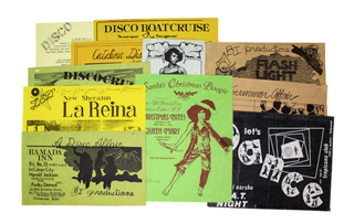 Item #7033 Collection of Flyers from the 1970s Los Angeles Disco Scene