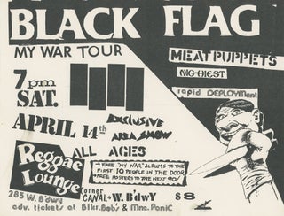 Item #7037 Black Flag with Meat Puppets, Nig-Heist, and Rapid Deployment at the Reggae Lounge [My...