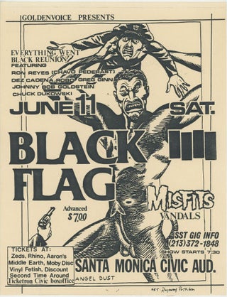 Item #7038 Black Flag with the Misfits and Vandals at the Santa Monica Civic Auditorium...