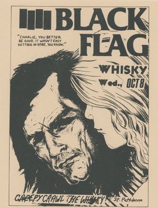 Item #7042 Black Flag at the Whisky [Whiskey A-Go-Go]. Raymond Pettibon
