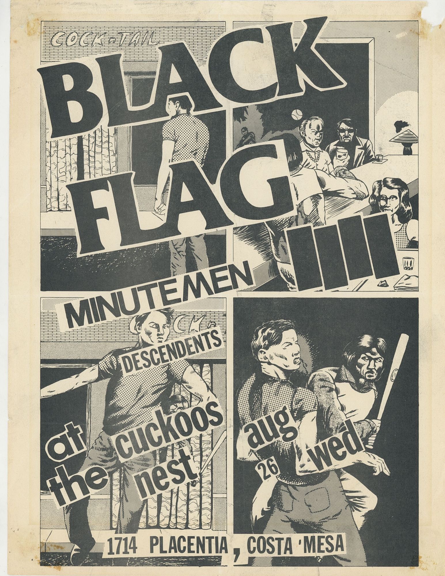 Black Flag, the Minutemen, and Descendents at the Cuckoo's Nest in