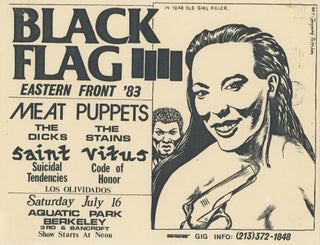 Item #7065 Black Flag, Meat Puppets, The Dicks, The Stains, Saint Vitus, Suicidal Tendencies,...