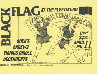 Item #7066 Black Flag at the Fleetwood. Raymond Pettibon
