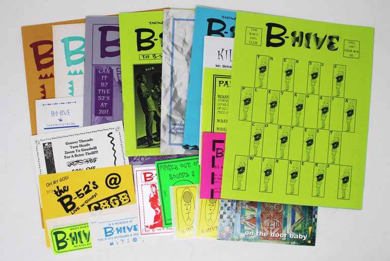 Item #7073 Collection of B-Hive Ephemera [B-52s Fan Club]