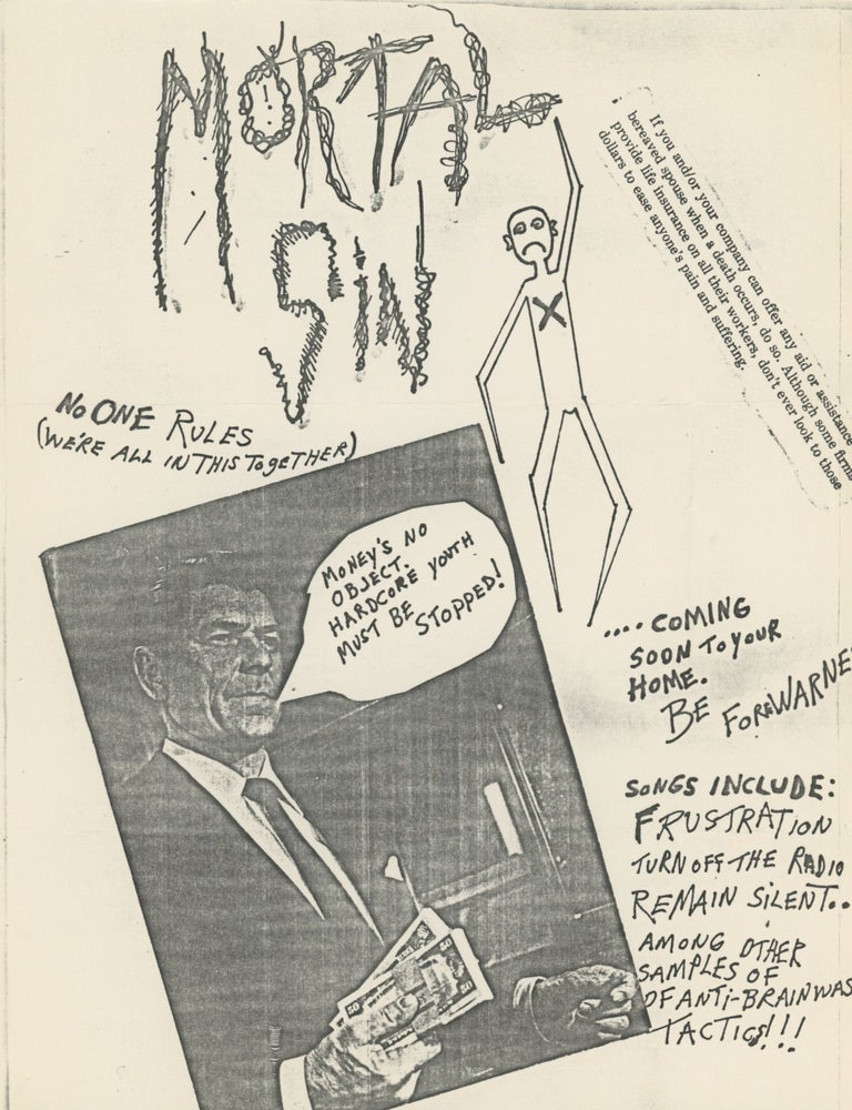 Item #7091 Mortal Sin (Money's No Object. Hardcore Youth Must Be Stopped!)