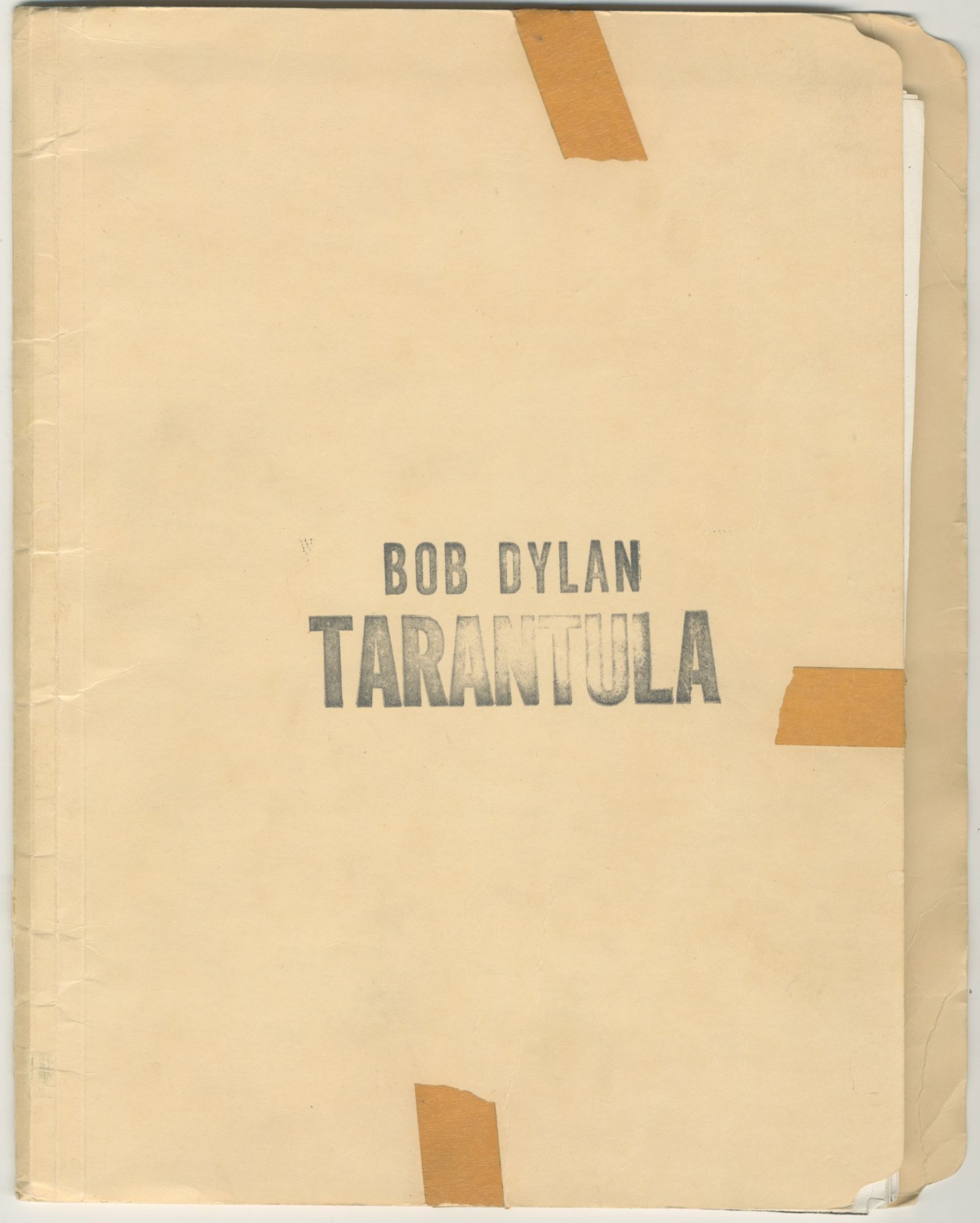 Tarantula true first edition | Bob Dylan