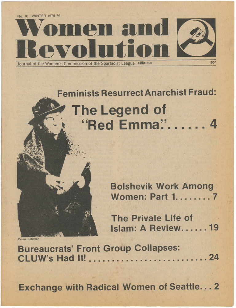 Item #7140 Women and Revolution: Journal of the Women&rsquo;s Commission of the Spartacist League No. 10 Winter 1975&ndash;76