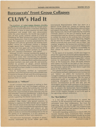 Women and Revolution: Journal of the Women’s Commission of the Spartacist League No. 10 Winter 1975–76