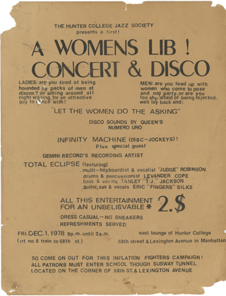 Item #7199 A Womens Lib! Concert & Disco