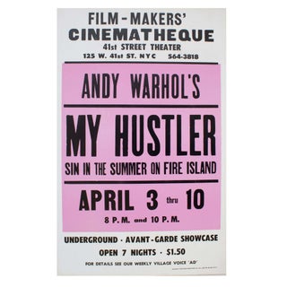 Item #7216 Andy Warhol's My Hustler at the Filmmakers' Cinematheque. Andy Warhol
