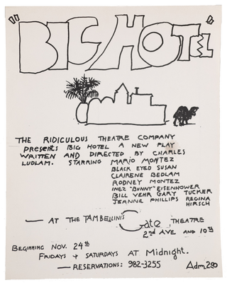 Item #7260 Big Hotel at Tambellini’s Gate Theatre