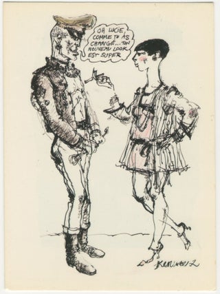 Item #7338 Oh Lucie, Comme Tu As Chang&eacute; [Jean-Marie Kerleroux postcard