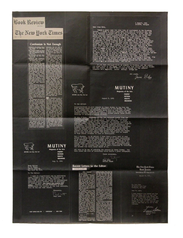 Item #7429 Mutiny Magazine Anti-Beat Campaign. Paul Lett Jane Esty.
