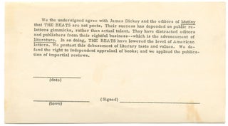 Mutiny Magazine Anti-Beat Campaign