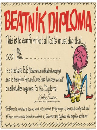 Item #7430 Beatnik Diploma