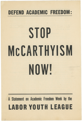 Item #7445 Defend Academic Freedom: Stop McCarthyism Now!