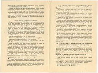 Defend Academic Freedom: Stop McCarthyism Now!