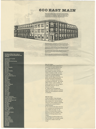 The Missing Children Show promotional material