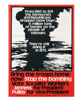 Item #7683 Stop the Bombing. Vote Socialist Workers