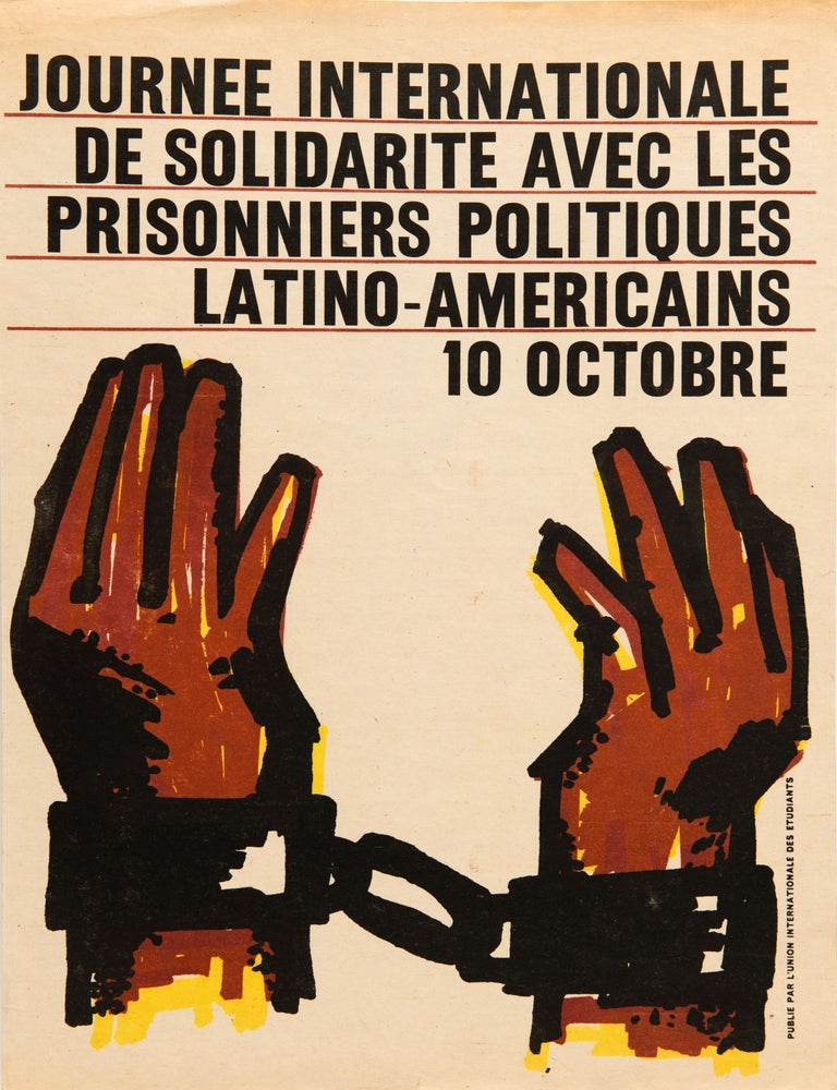 Item #7706 Journee Internationale de Solidarite Avec Les Prisonnieres Politiques Latino-Americans: 10 Octobre [International Day of Solidarities With Latin American Political Prisoners: 10th of October]
