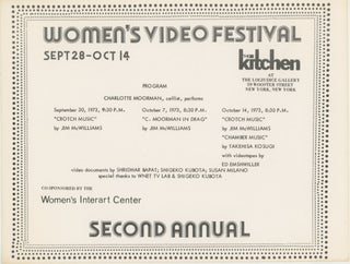 Item #7851 Second Annual Women’s Video Festival