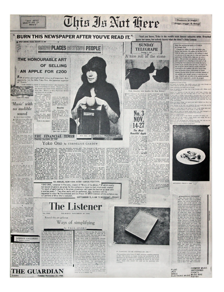 This Is Not Here exhibition catalog | Yoko Ono, John Lennon