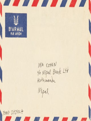 Letter to Ira Cohen from La Monte Young, Marian Zazeela, and Pandit Pran Nath