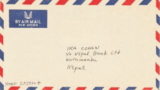 Letter to Ira Cohen from La Monte Young, Marian Zazeela, and Pandit Pran Nath