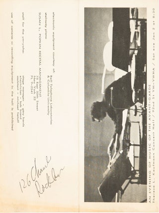 An Evening of Music of the Avant-Garde program