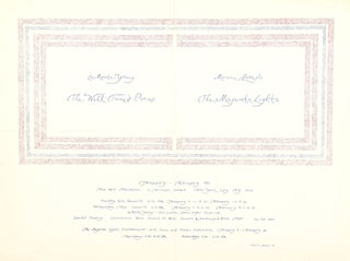 Item #7954 La Monte Young: The Well-Tuned Piano. Marian Zazeela: The Magenta Lights
