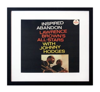 Item #8016 Inspired Abandon LP cover art proof. Lawrence Brown’s All-Stars, Johnny Hodges